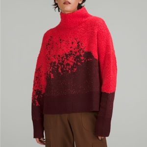 Lululemon Ombre Knit Textured Turtleneck Sweater